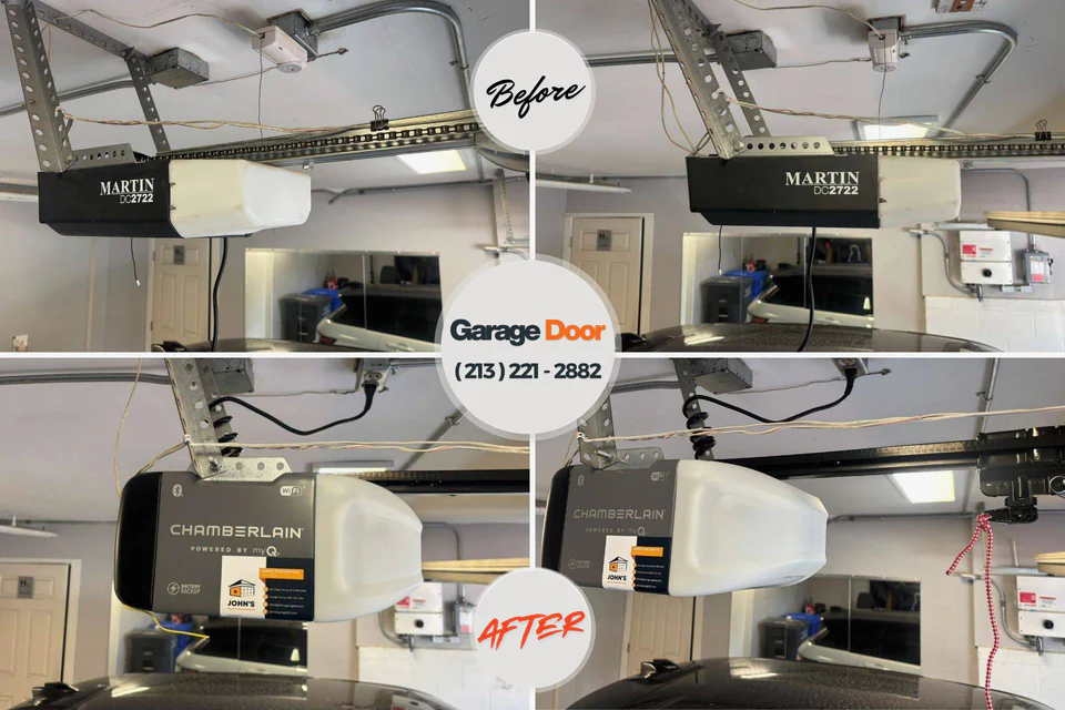 Before and after: garage door repair near me St. Marys